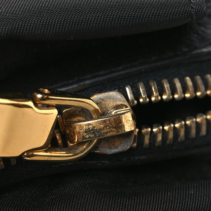 Prada Tessuto Nylon Soft Calfskin Shopping Satchel Black 9 of 9