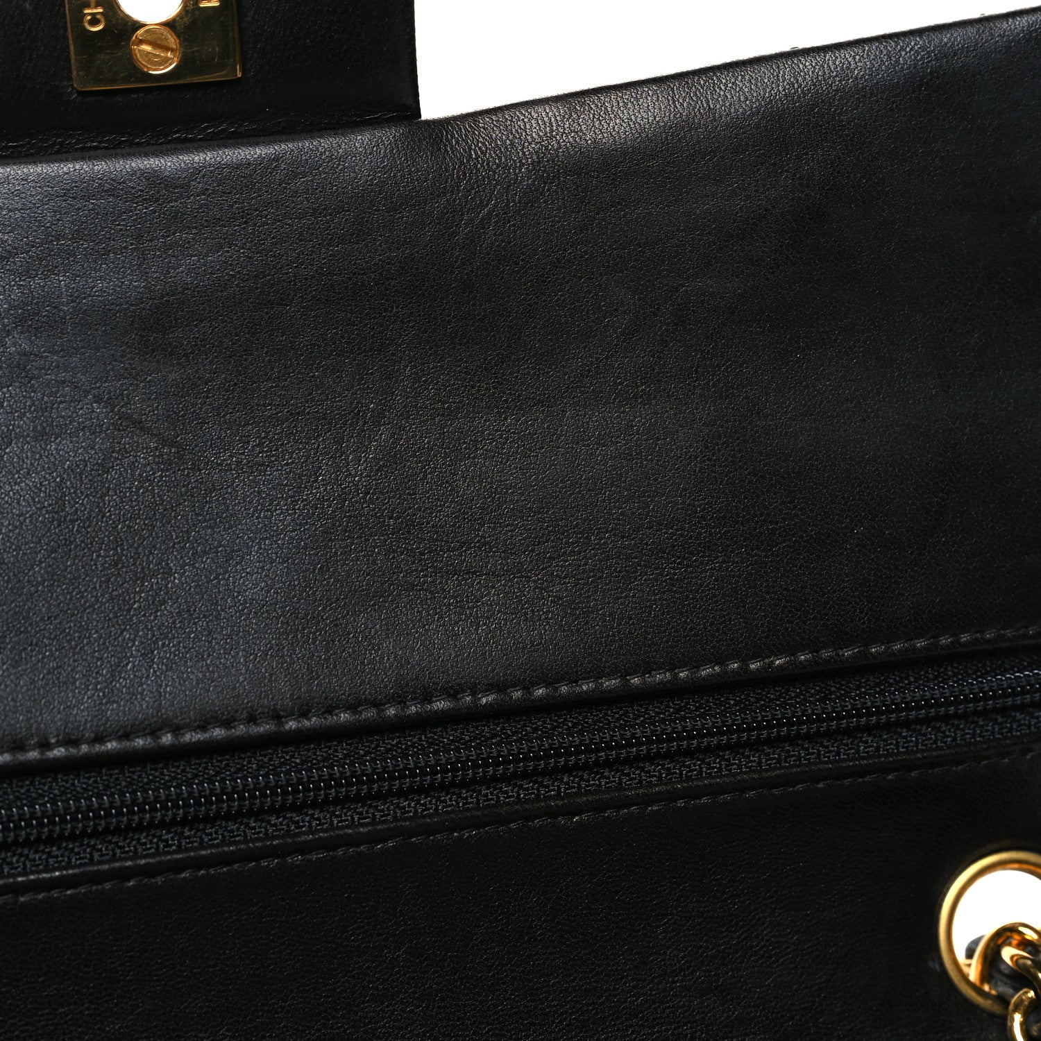 Chanel Lambskin Quilted Medium Double Flap Black 13 of 13