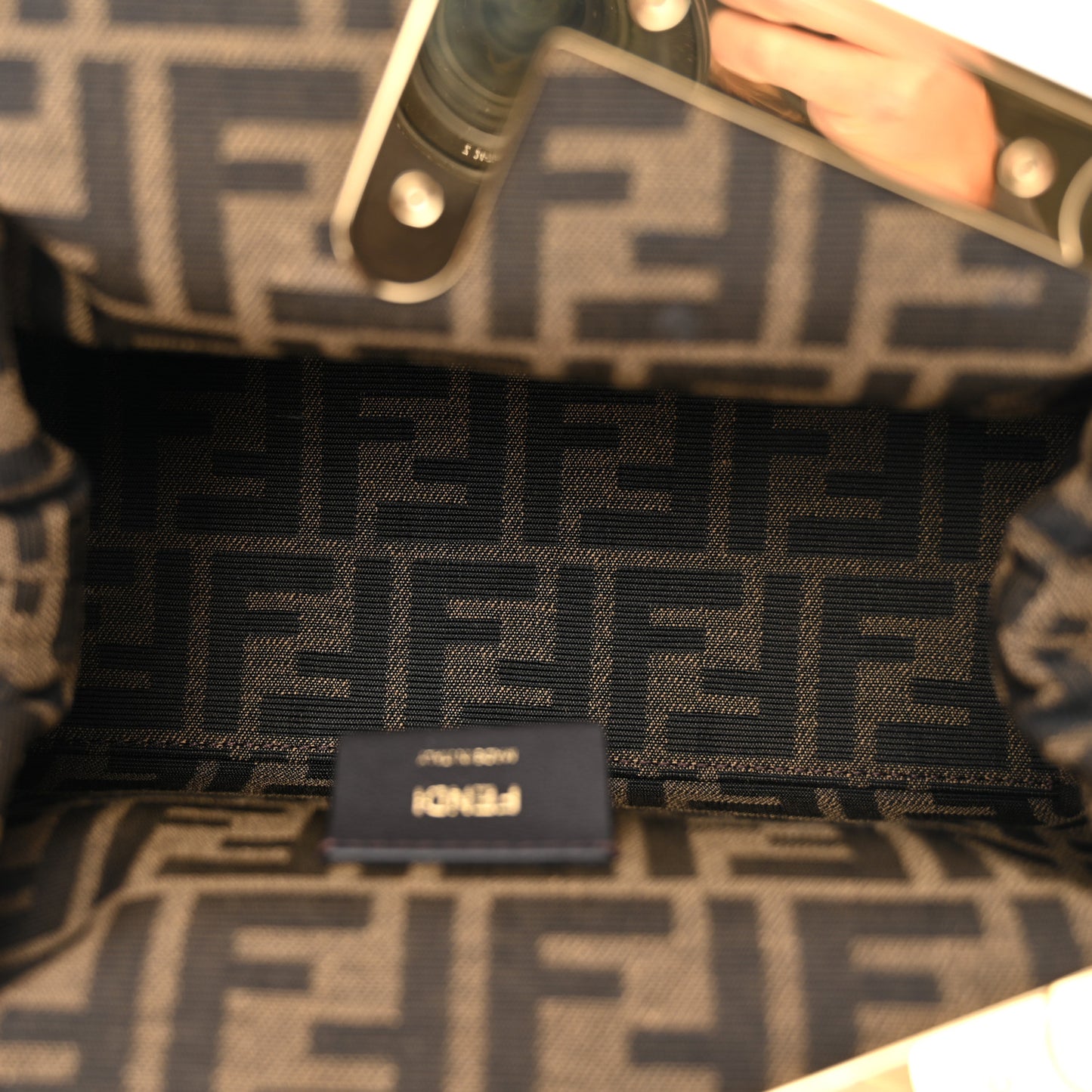 Shearling Small Fendi First Rosa Plaster