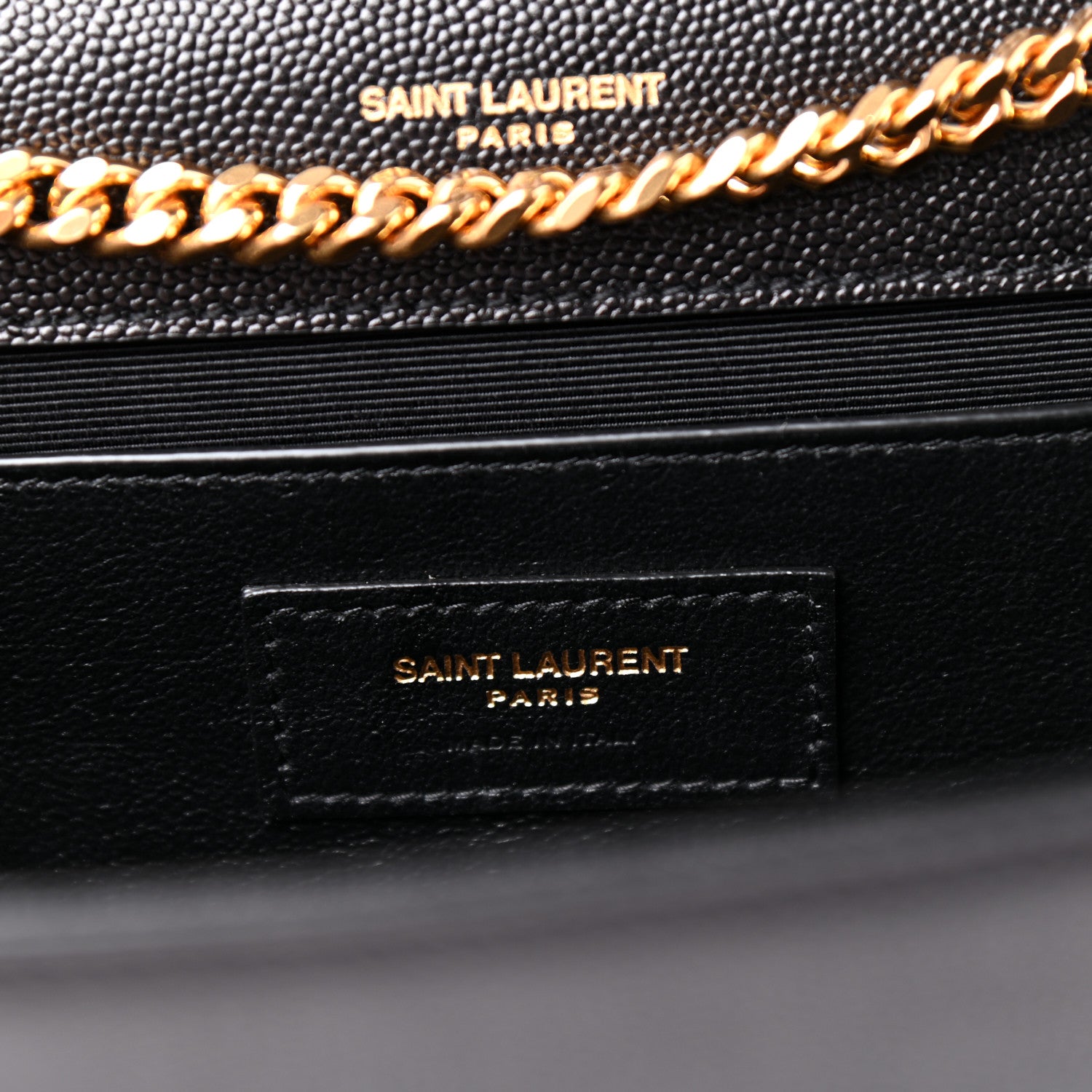 Saint Laurent Grain De Poudre Medium Classic Monogram Kate Satchel Black 6 of 11