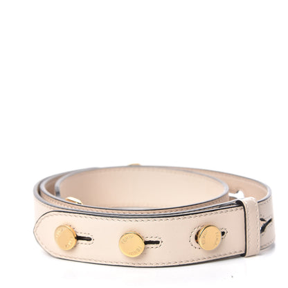 Fendi Calfskin Flat Studded Adjustable Strap You Camelia 2 of 4