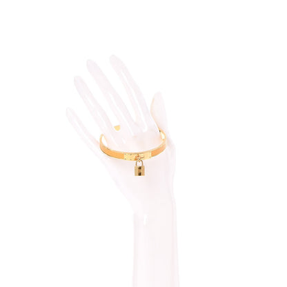 Hermes Courchevel Kelly Lock Cadena Bracelet Jaune 2 of 5