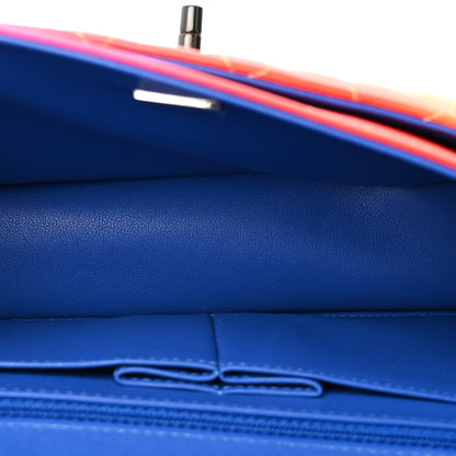 Chanel Calfskin Quilted Medium Rainbow Double Flap Multicolor 5 of 11