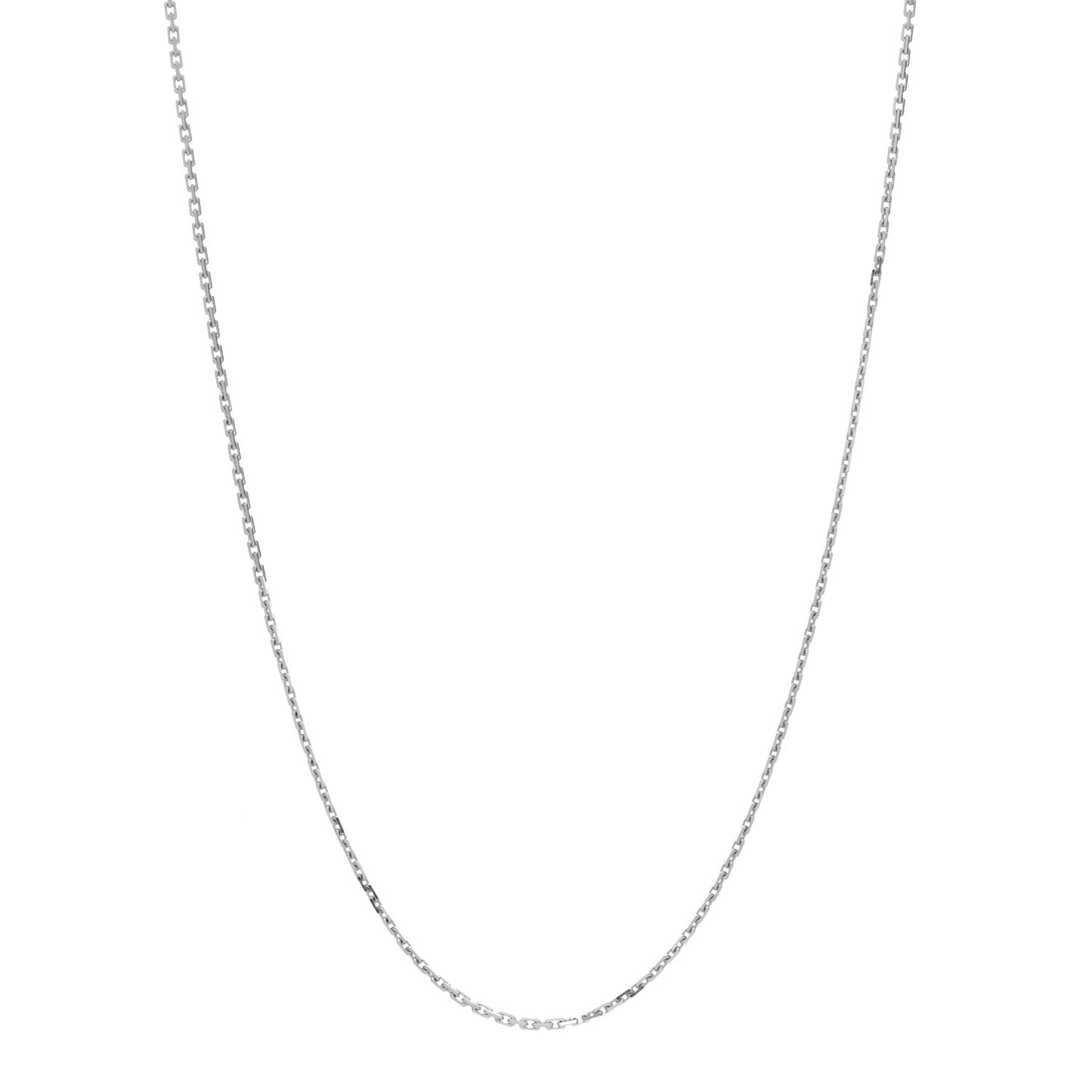 18K White Gold Chain Necklace