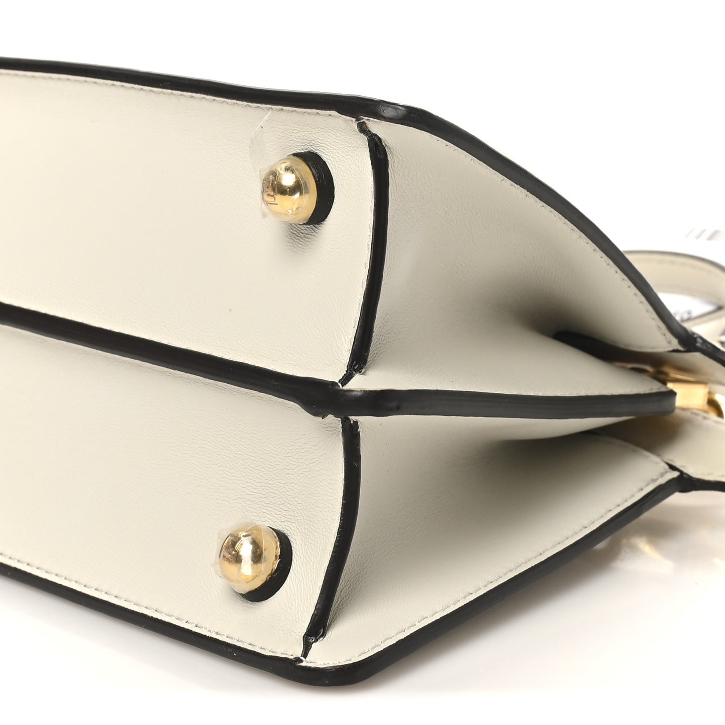 Shiny Nappa Petite Peekaboo I SEE U Satchel White