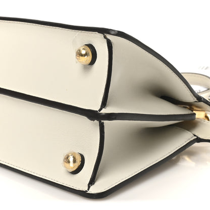 Fendi Shiny Nappa Petite Peekaboo I SEE U Satchel White 10 of 11