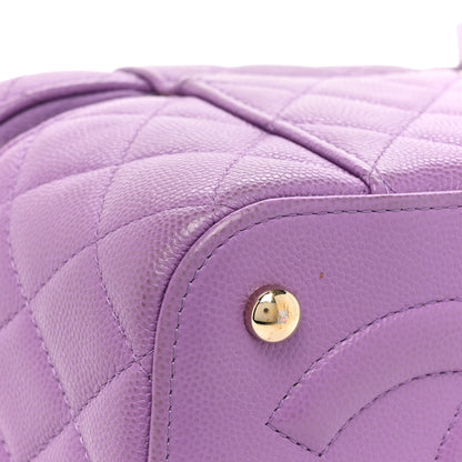 Chanel Caviar Quilted Small CC Vanity Case Purple 11 of 13