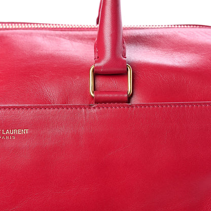Saint Laurent Calfskin Classic Duffle 6 Fuchsia 19 of 31