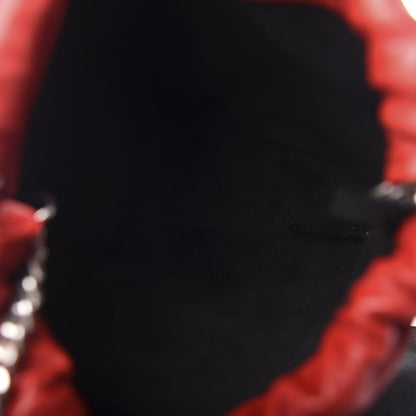 Saint Laurent Lambskin Small Teddy Bucket Bag Red 6 of 12
