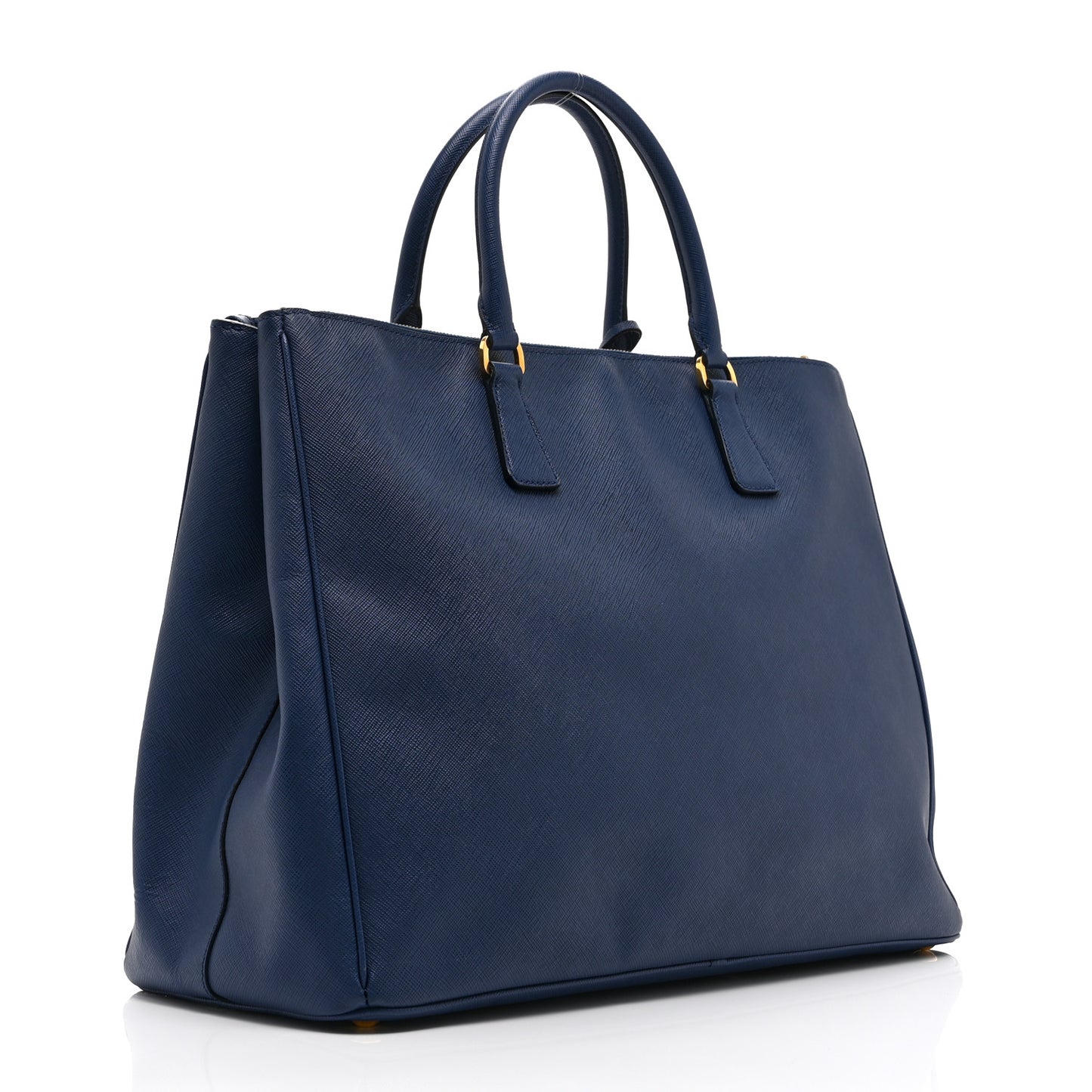Saffiano Lux Extra Large Galleria Double Zip Tote Bluette
