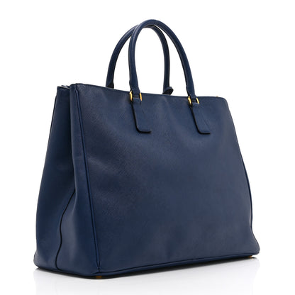 Prada Saffiano Lux Extra Large Galleria Double Zip Tote Bluette 3 of 10