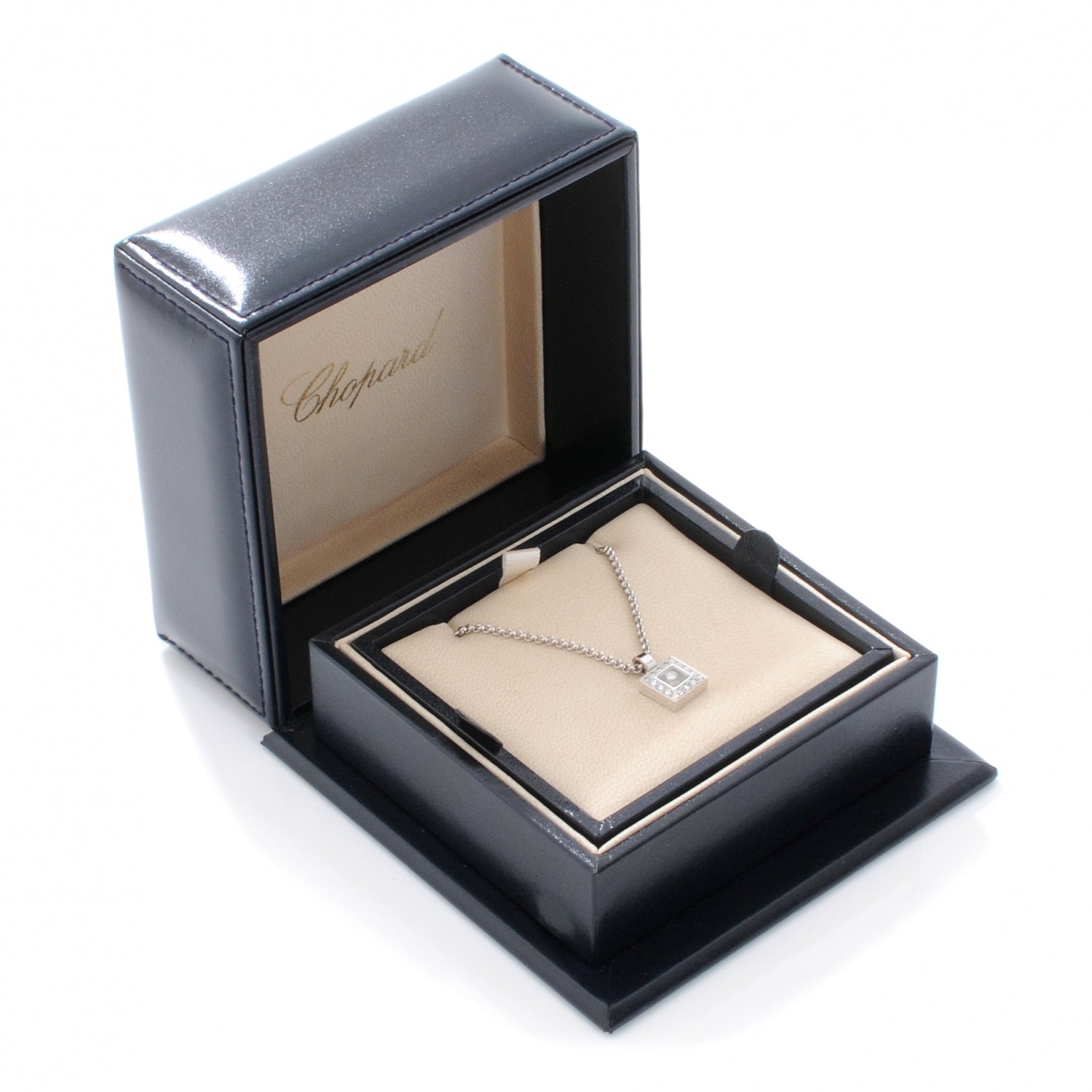 Chopard 18k Happy Diamonds Icons Square Necklace 4 of 6