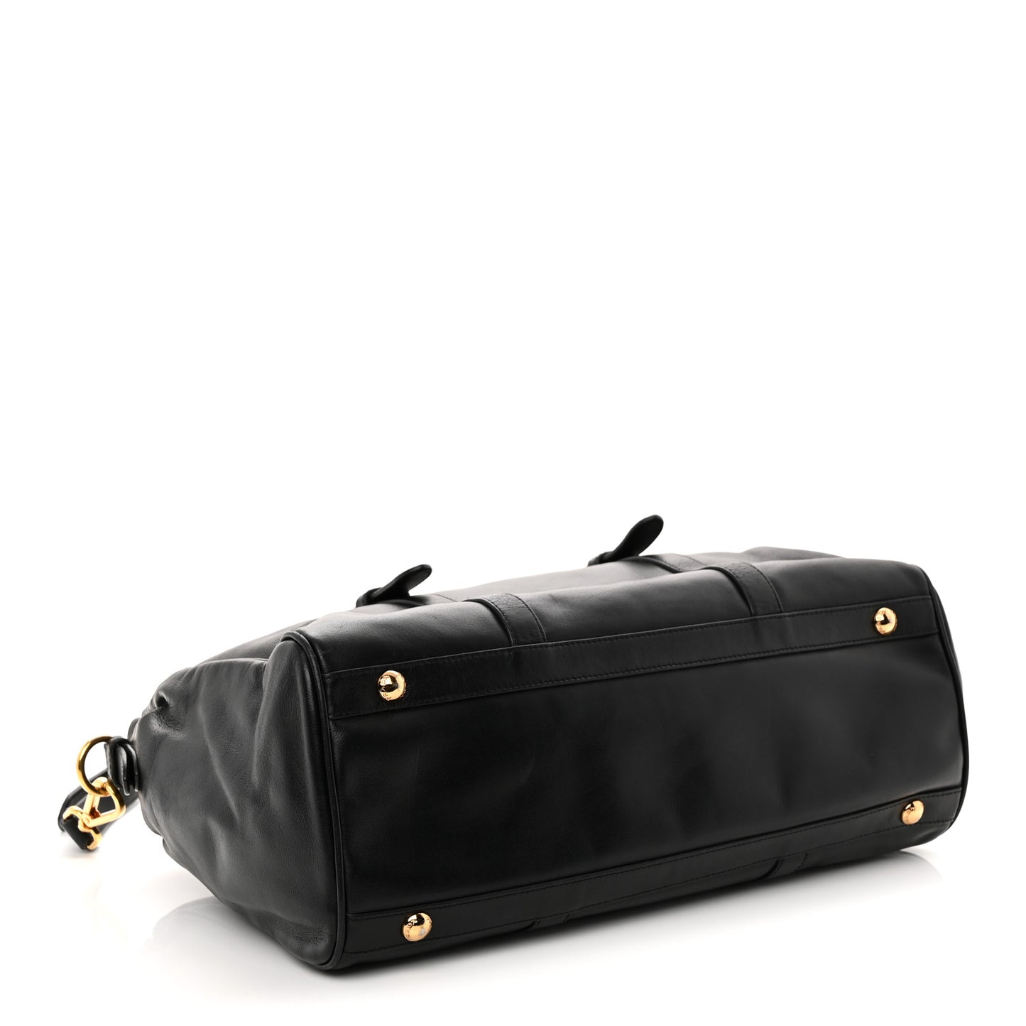 Soft Calfskin Shopping Satchel Black