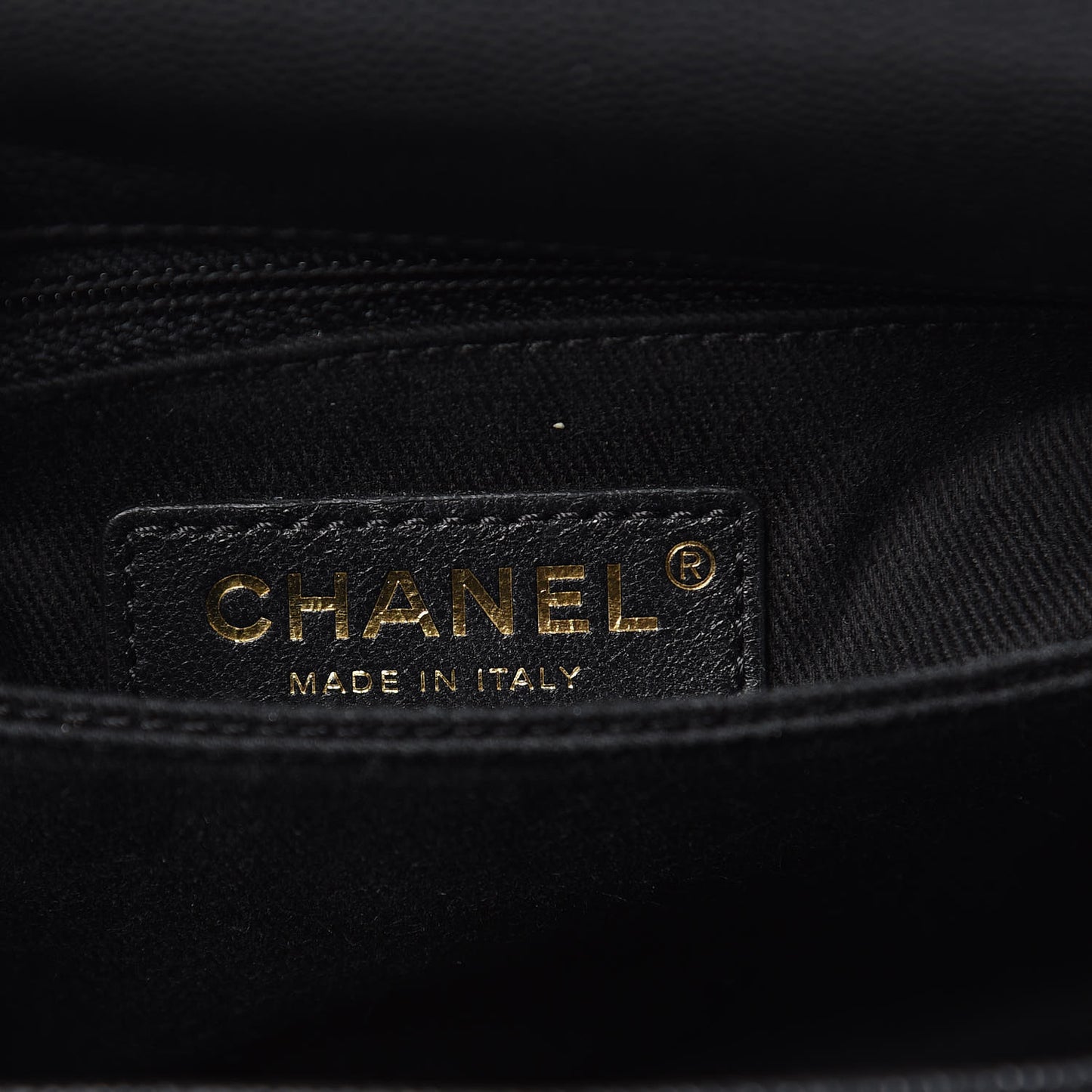 Caviar Lizard Embossed Quilted Mini Coco Handle Flap Black