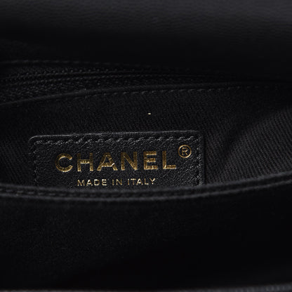 Chanel Caviar Lizard Embossed Quilted Mini Coco Handle Flap Black 6 of 10