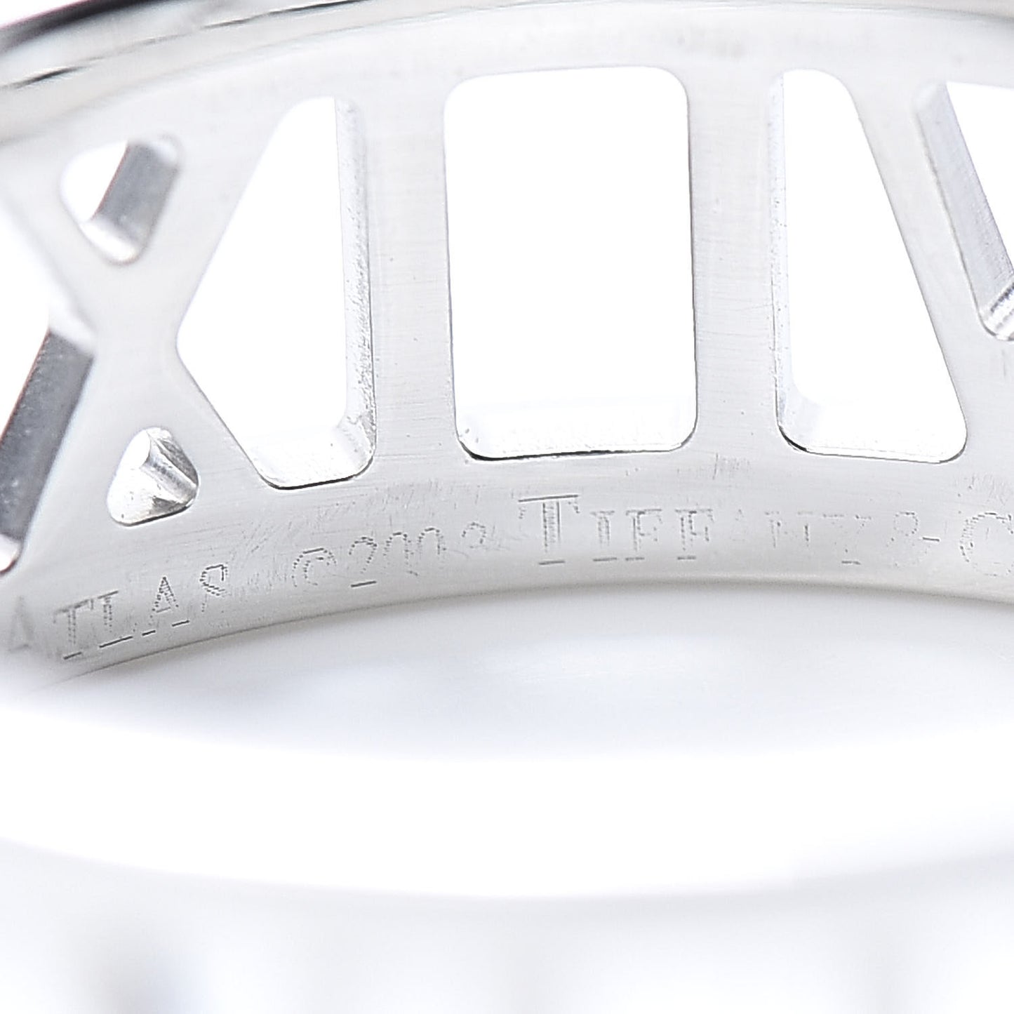 18K White Gold Atlas Open Ring 56 7.5