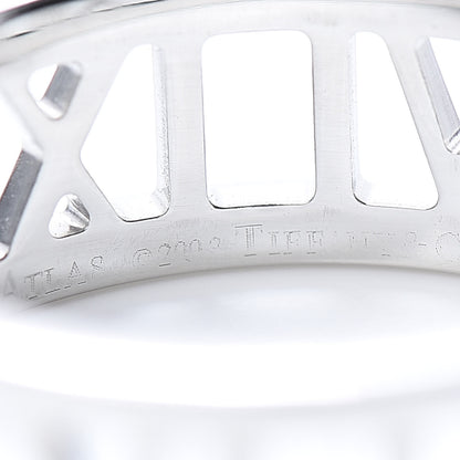 Tiffany 18K White Gold Atlas Open Ring 56 7.5 5 of 5