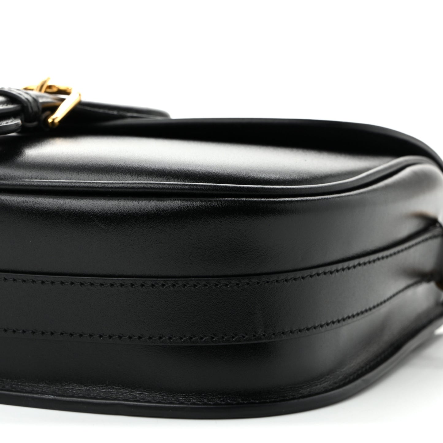 Box Calfskin Medium Bobby Flap Black