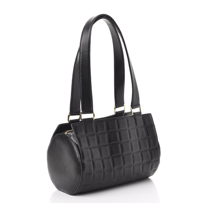 Chanel Lambskin Quilted CC Chocolate Bar Shoulder Bag Black 3 of 10