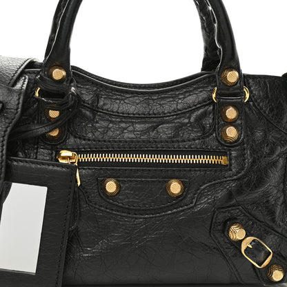 Balenciaga Agneau Giant 12 Gold Hardware Mini City Black 8 of 14