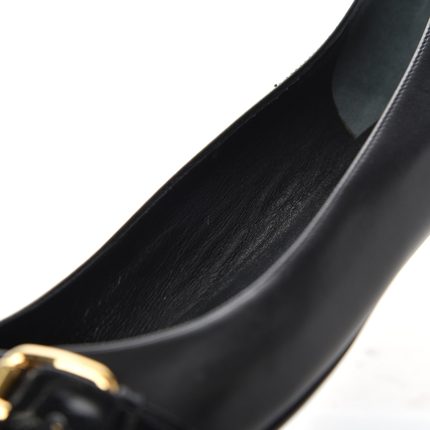 Louis Vuitton Calfskin Buckle Ballerina Flats 38.5 Black 11 of 15