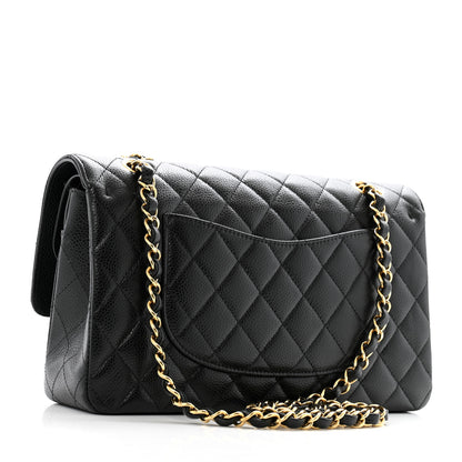 Chanel Caviar Quilted Medium Double Flap Black 3 of 12
