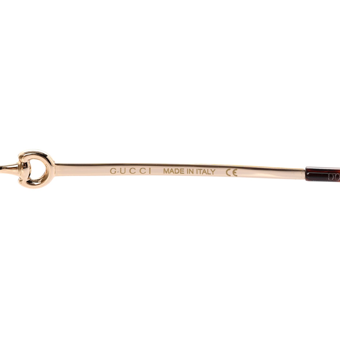 Metal Horsebit Square Sunglasses GG0879S Gold