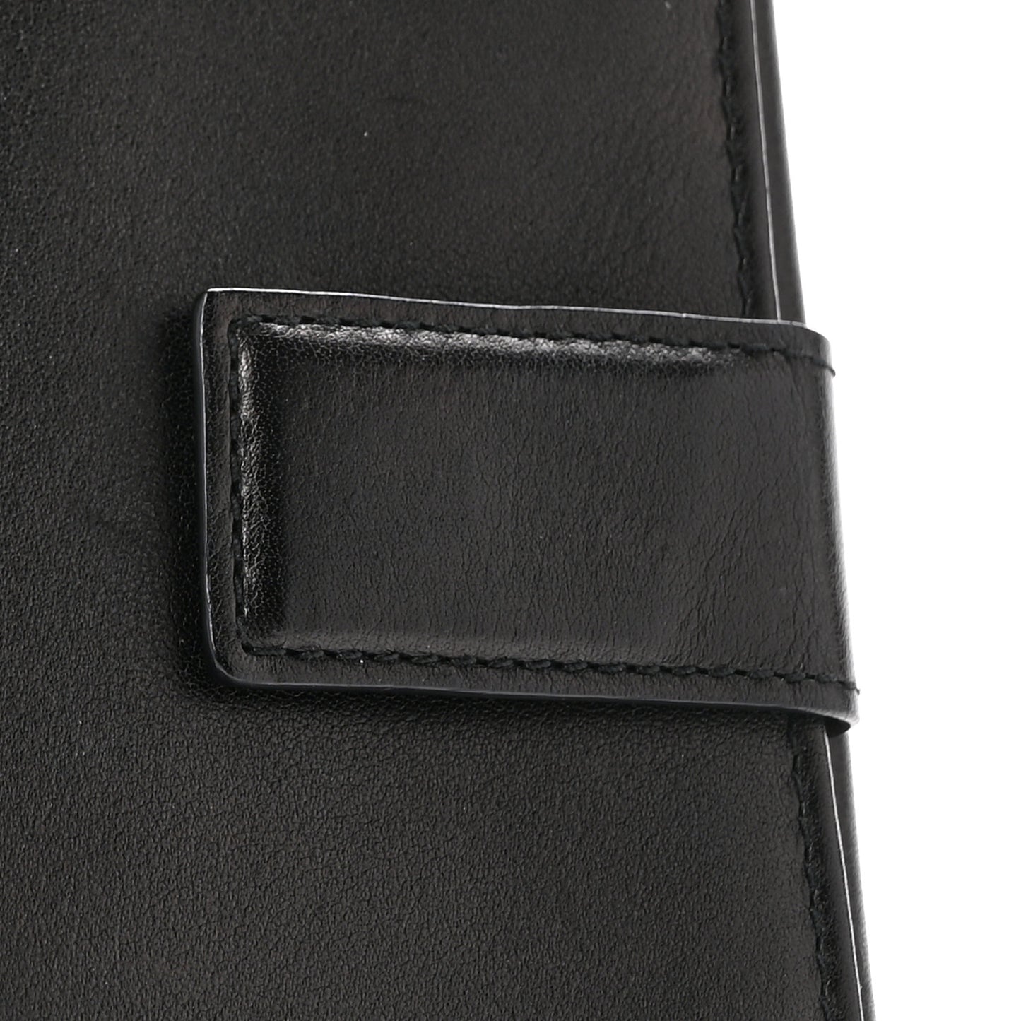 Calfskin Gancini French Wallet Black