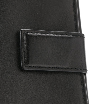 Salvatore Ferragamo Calfskin Gancini French Wallet Black 10 of 12