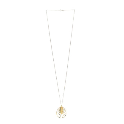 Tiffany 18K Yellow Gold Large Paloma Picasso Villa Paloma Palm Pendant Necklace 30 3 of 8