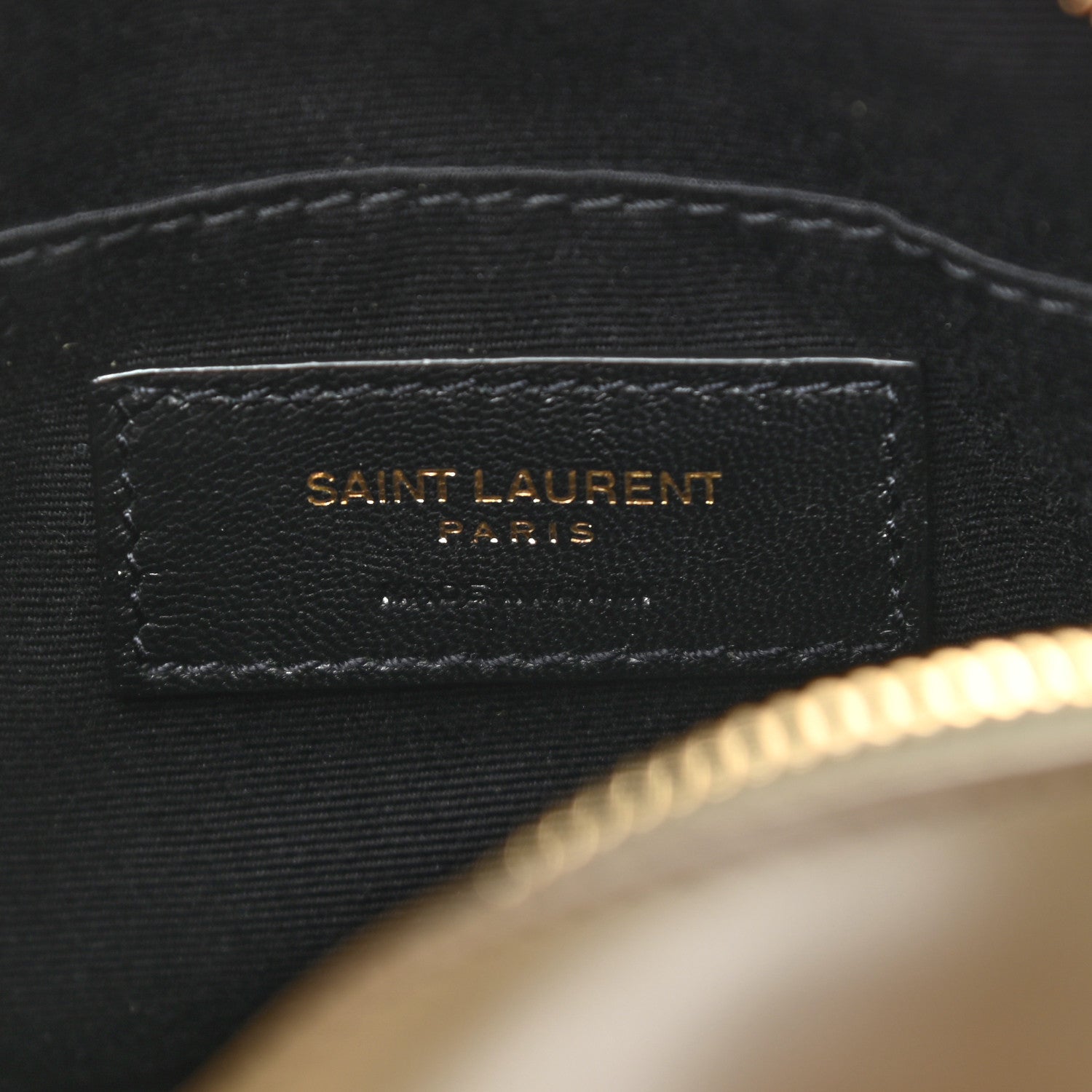 Saint Laurent Calfskin Matelasse Monogram Lou Belt Bag Seaweed 6 of 10