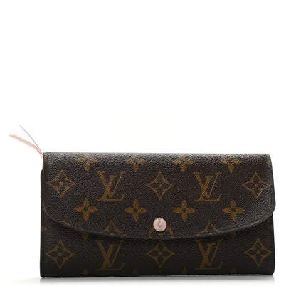 Louis Vuitton Monogram Emilie Wallet Rose Ballerine 1 of 5