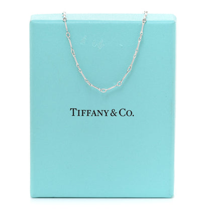 Tiffany Sterling Silver Ziegfeld Bar Chain Necklace 6 of 6