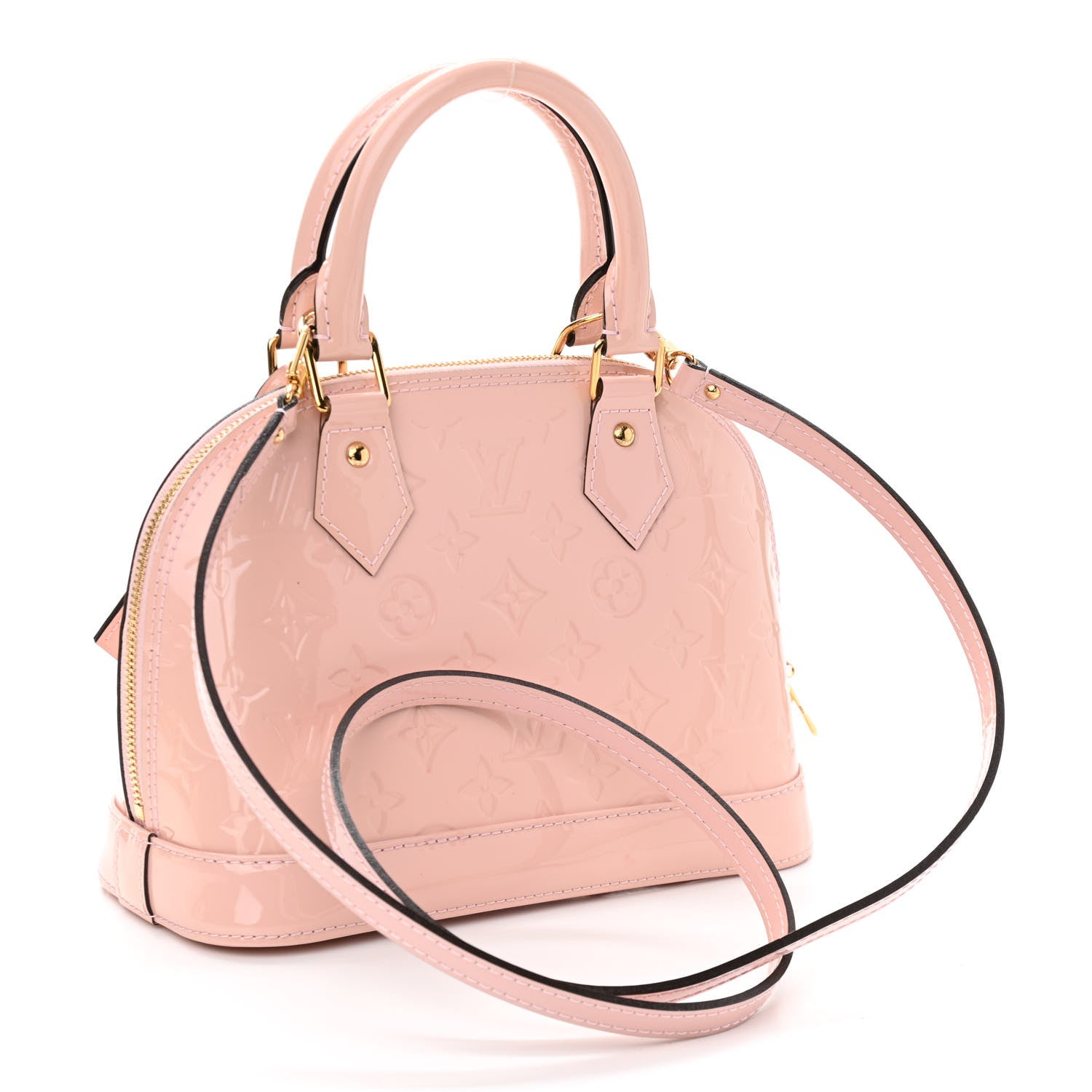 Louis Vuitton Vernis Alma BB Rose Ballerine 3 of 9