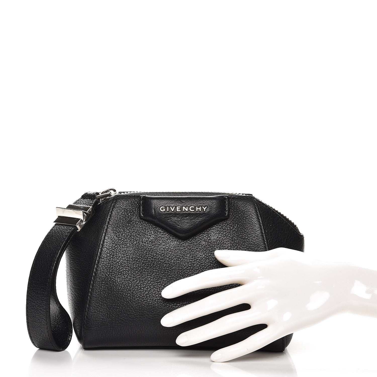 Givenchy Sugar Goatskin Small Antigona Beauty Wristlet Black 2 of 7