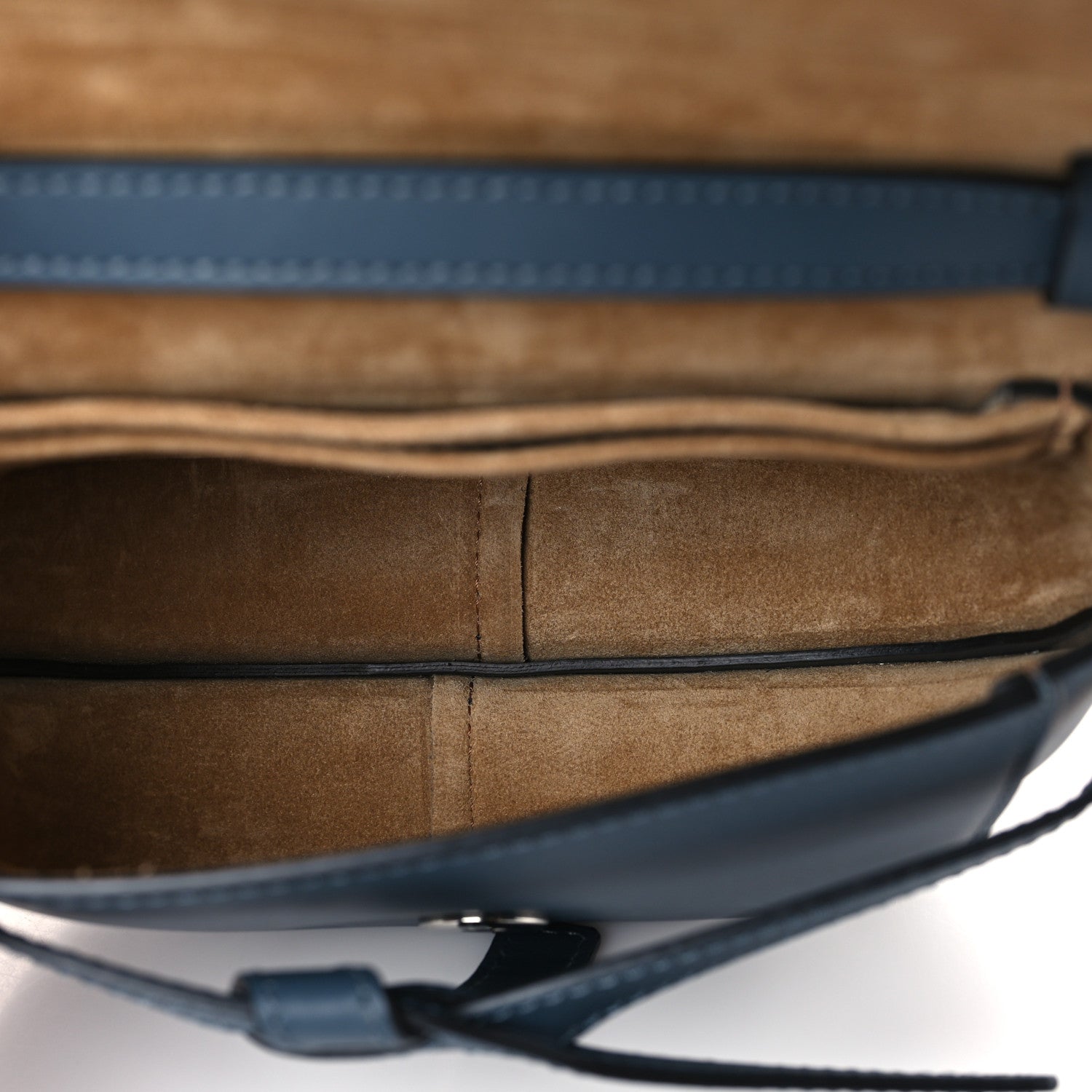 Loewe Calfskin Jacquard Mini Gate Crossbody Bag Onyx Blue 5 of 9