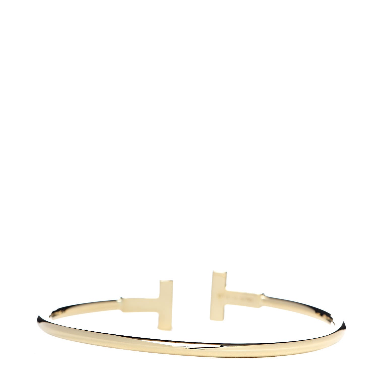 Tiffany 18K Yellow Gold T Wire Bracelet 3 of 5