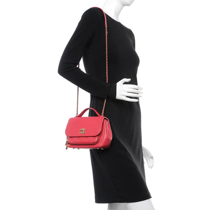 Chanel Caviar Quilted Mini Business Affinity Flap Red 2 of 8