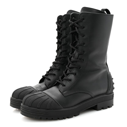 Christian Dior Calfskin Rubber DiorIron Boots 40 Black 4 of 9
