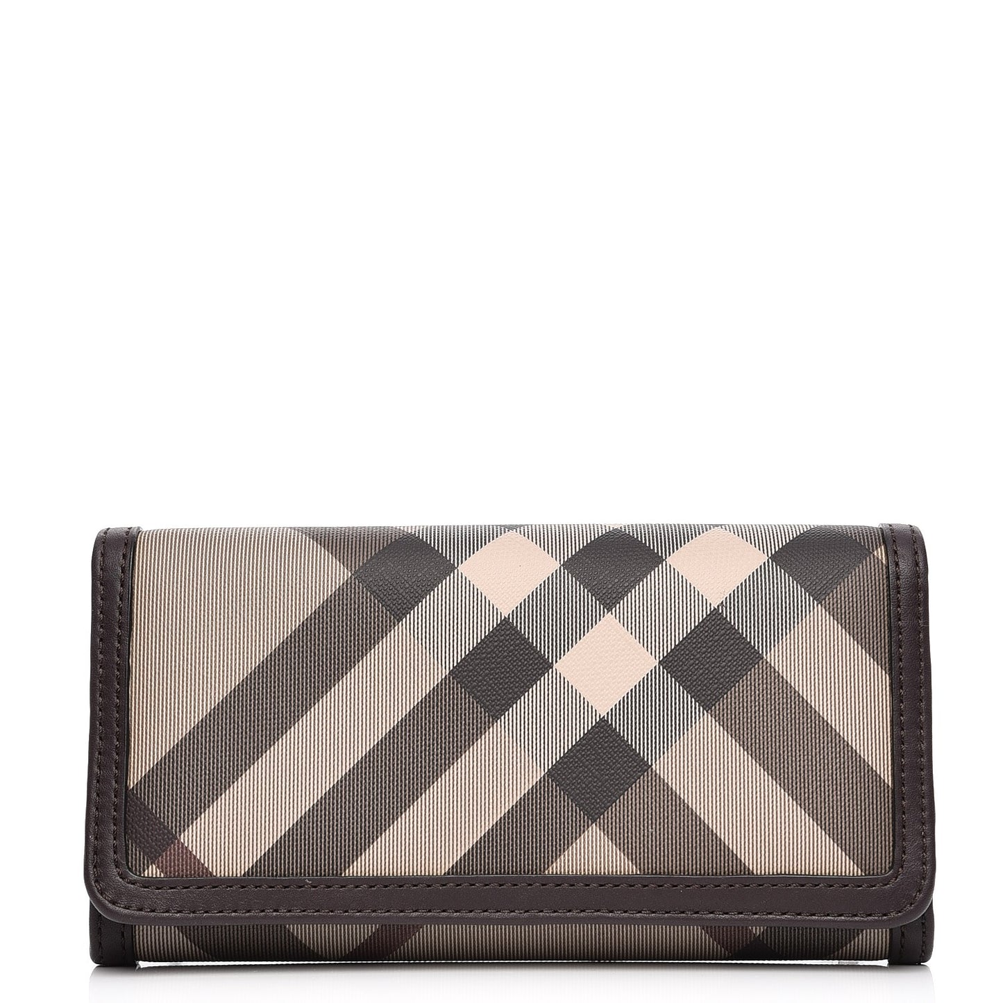 Smoked Check Penrose Wallet Plum