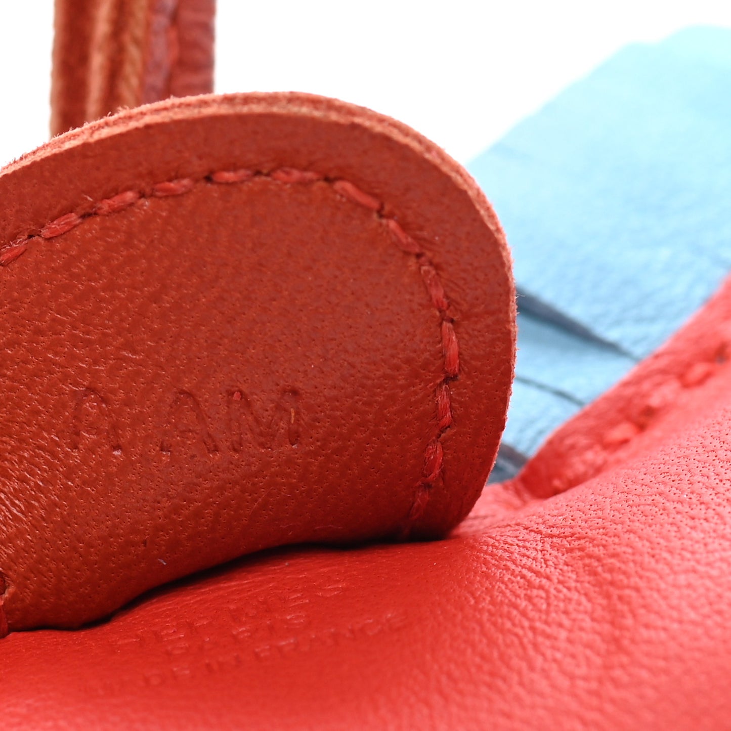 Milo Lambskin Grigri Rodeo Horse Bag Charm PM Capucine Celeste Cornaline
