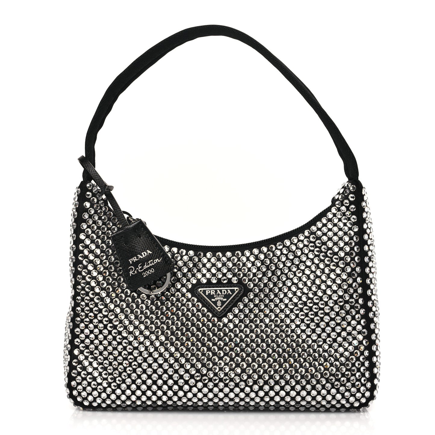Satin Crystal Mini Re-Edition 2000 Bag Cristal