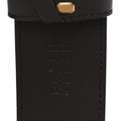 Gucci Moon Calfskin Double G 40mm Belt 95 38 Dark Cocoa 4 of 5