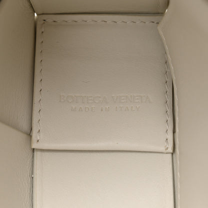Bottega Veneta Calfskin Denim Print Maxi Intreccio Cassette Crossbody Bag Blue 6 of 11