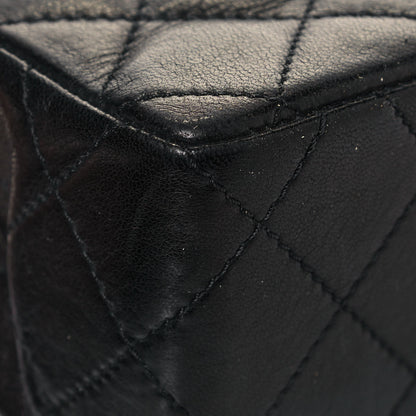 Chanel Lambskin Quilted Medium Double Flap Bag Black 10 of 19
