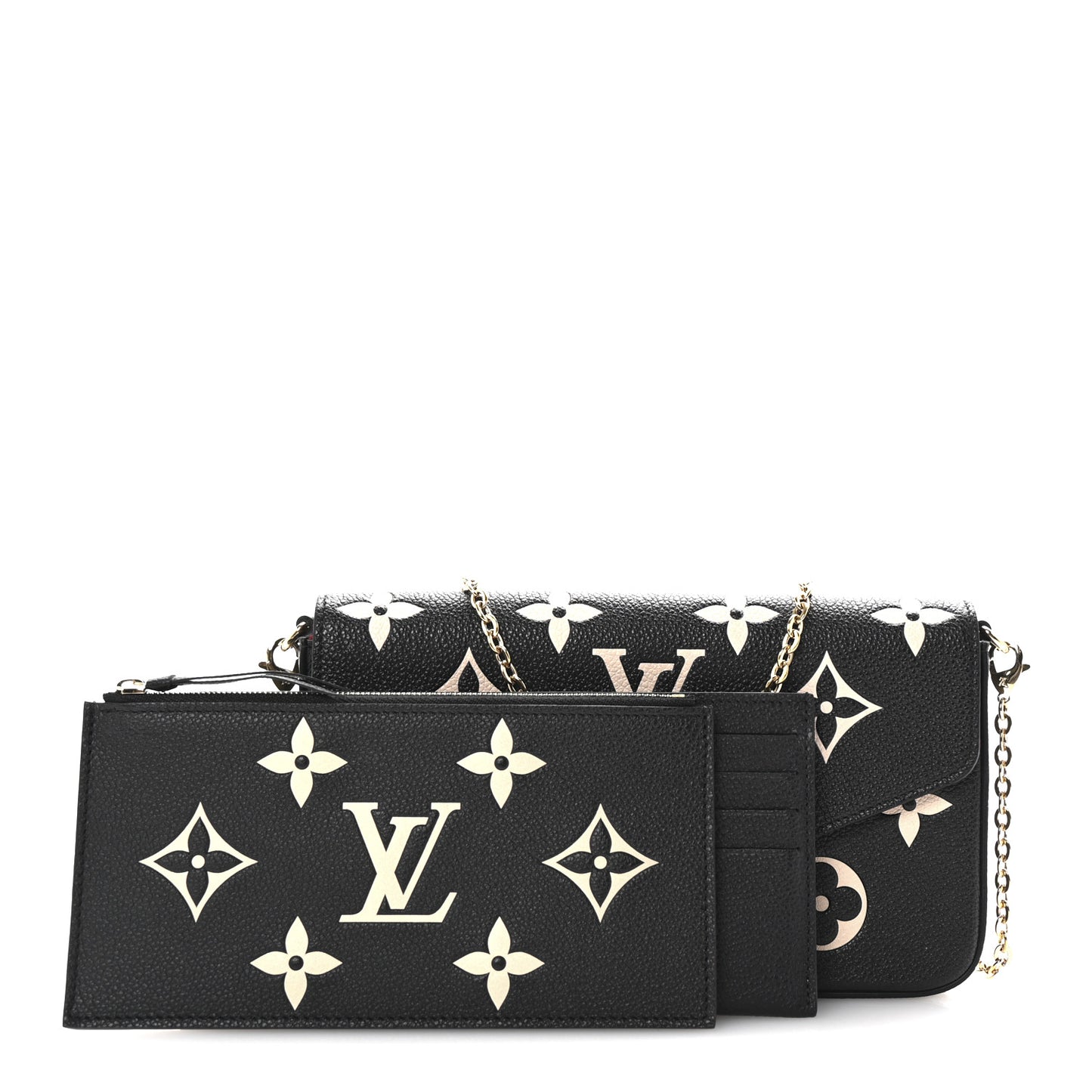 Empreinte Monogram Giant Felicie Pochette Black Beige