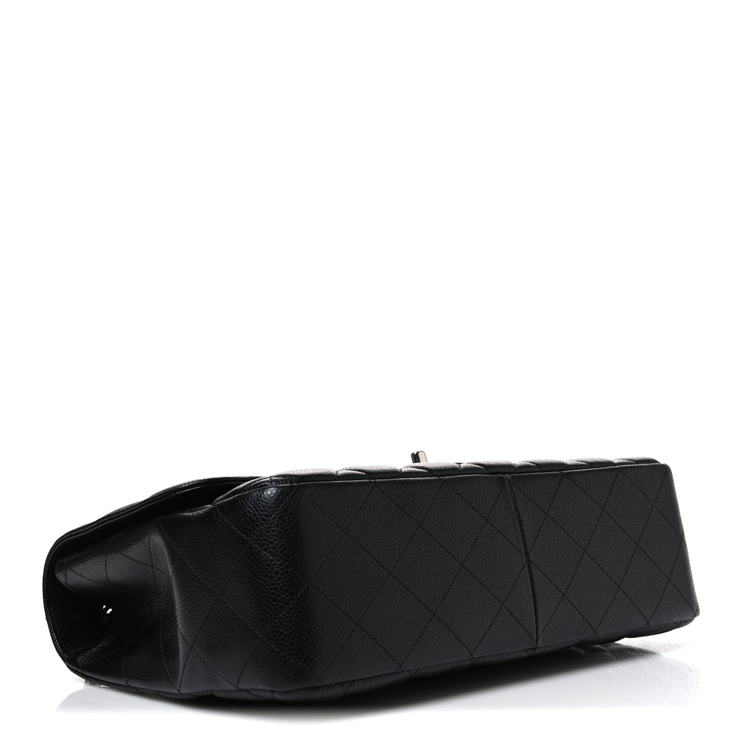 Chanel Caviar Quilted Jumbo Single Flap Black 3 of 9