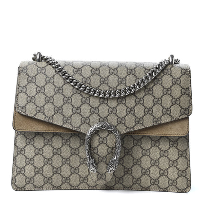 Gucci GG Supreme Monogram Medium Dionysus Shoulder Bag Taupe 1 of 9