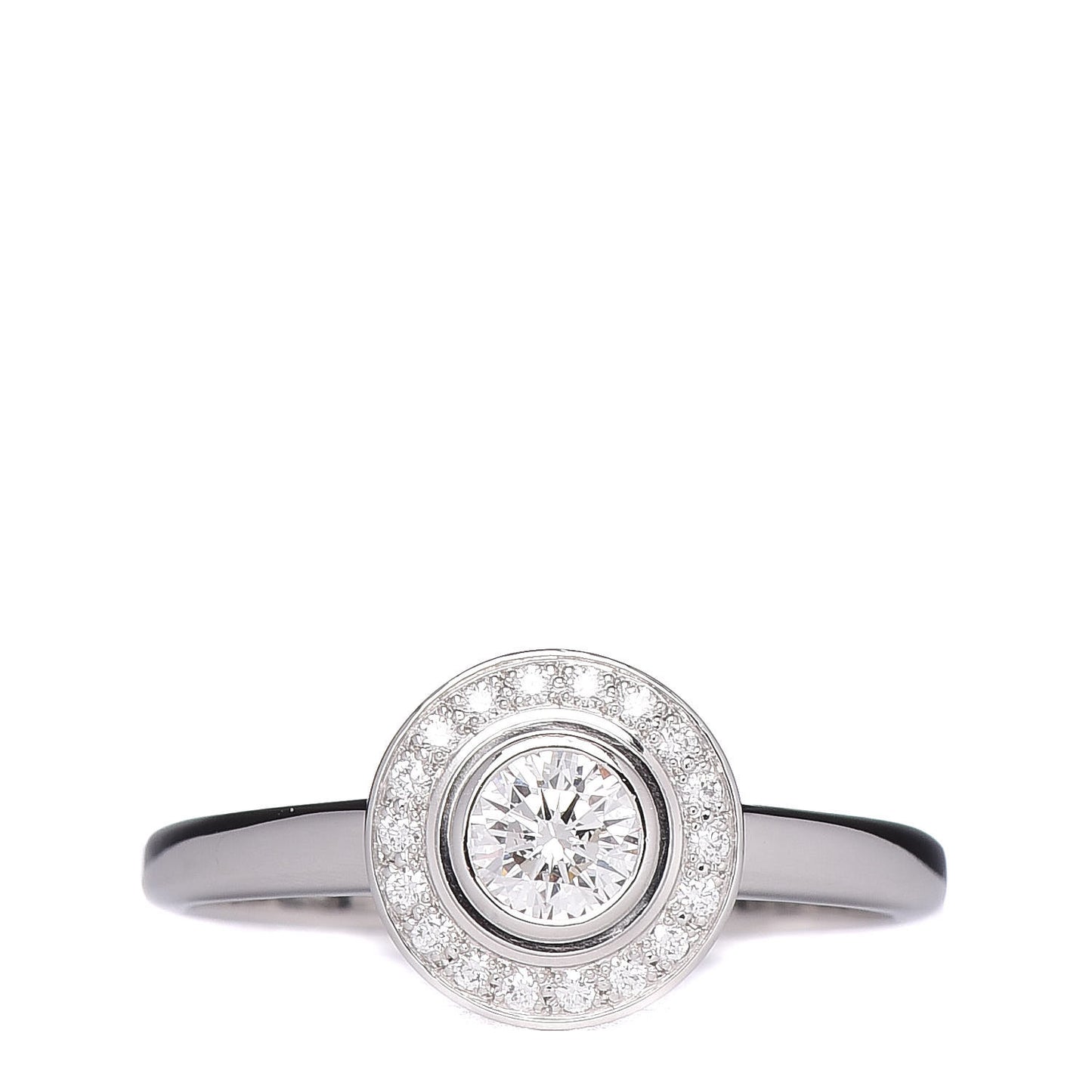 Platinum Diamond .22ct D'Amour Engagement Ring 51 5.75