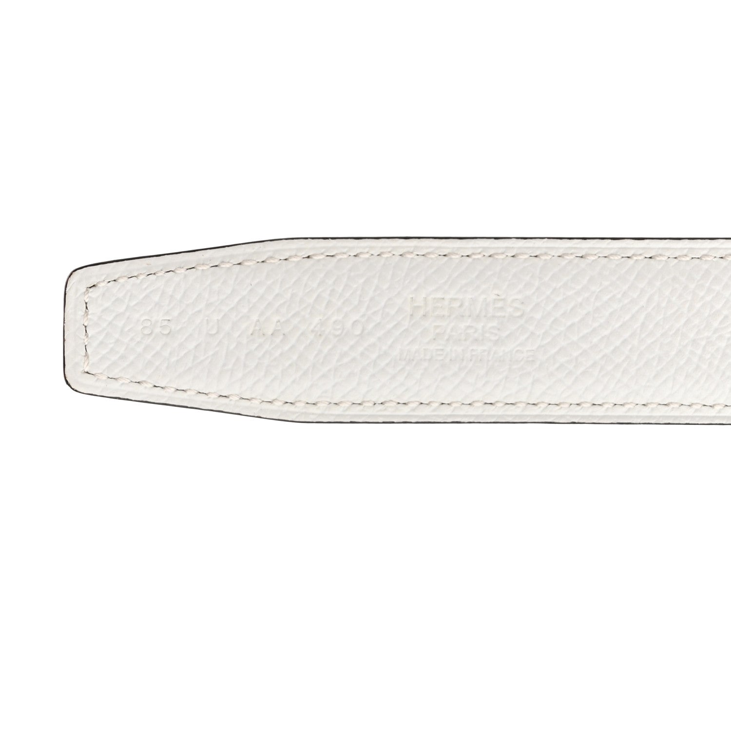 Hermes Epsom Swift 24mm Gamma Belt 85 Etoupe White 4 of 6